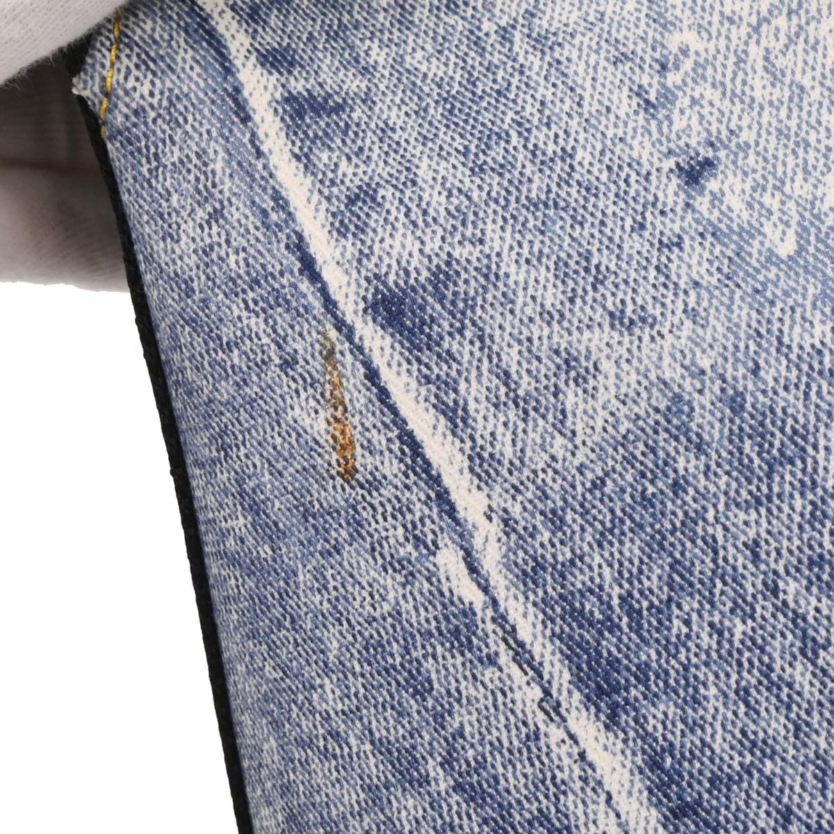 Christian Dior Blue Canvas Denim Print Shoulder Bag