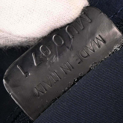 Christian Dior Blue Canvas Denim Print Shoulder Bag