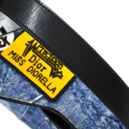 Christian Dior * Blue Miss Diorella Saddle Handbag