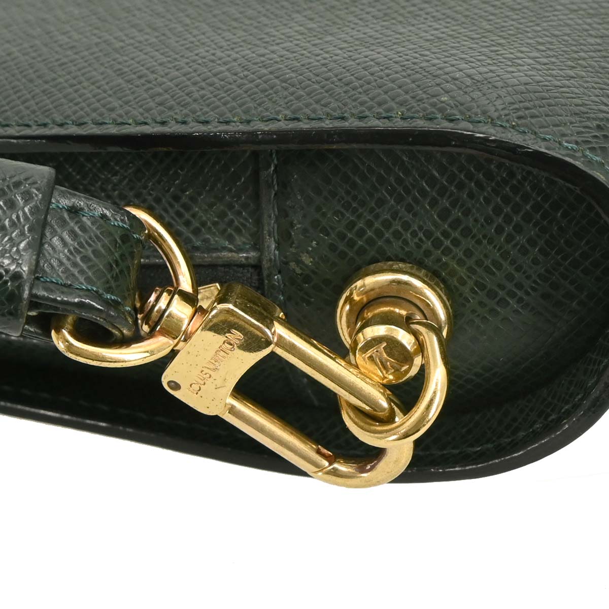 Louis Vuitton Green Taiga Baikal Clutch Bag M30184