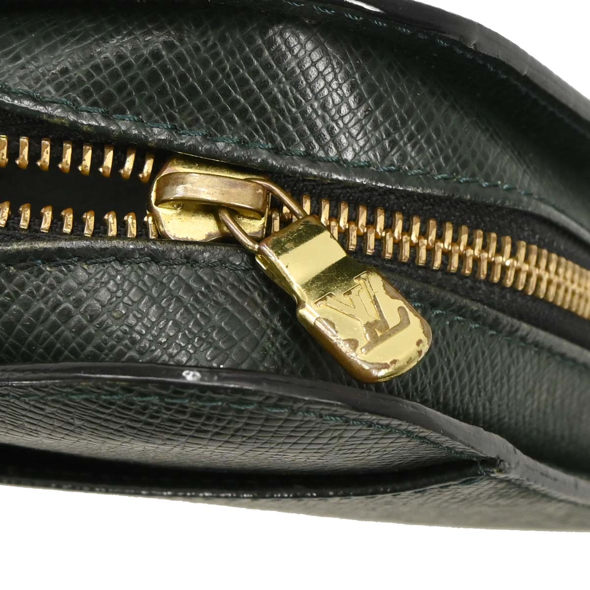 Louis Vuitton Green Taiga Baikal Clutch Bag M30184