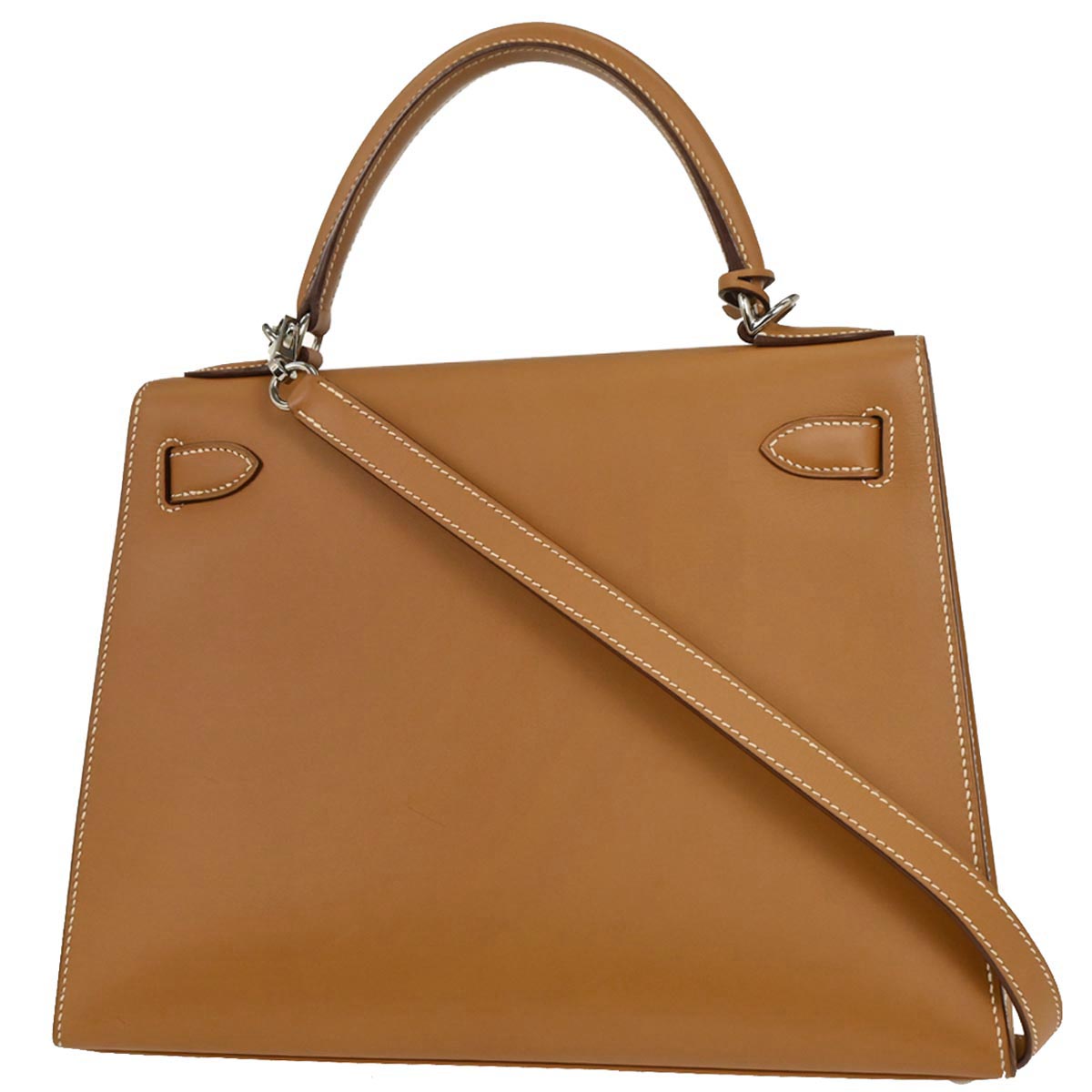 Hermes Natural Chamonix Kelly 28 Sellier 2way Shoulder Handbag