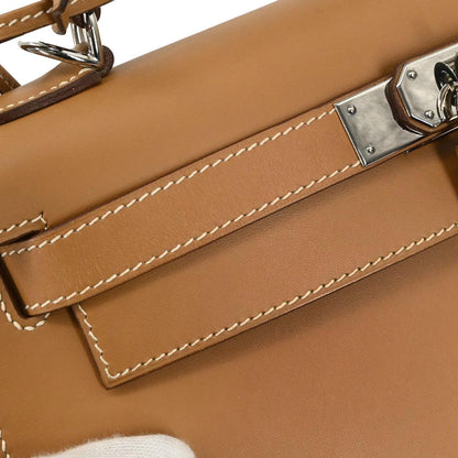 Hermes Natural Chamonix Kelly 28 Sellier 2way Shoulder Handbag