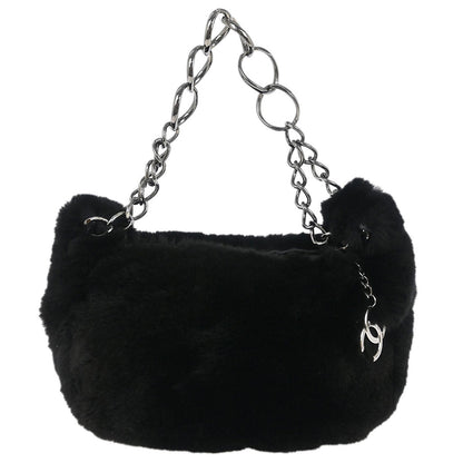 Chanel * 2002-2003 Black Fur Handbag