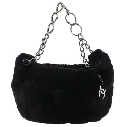 Chanel * 2002-2003 Black Fur Handbag