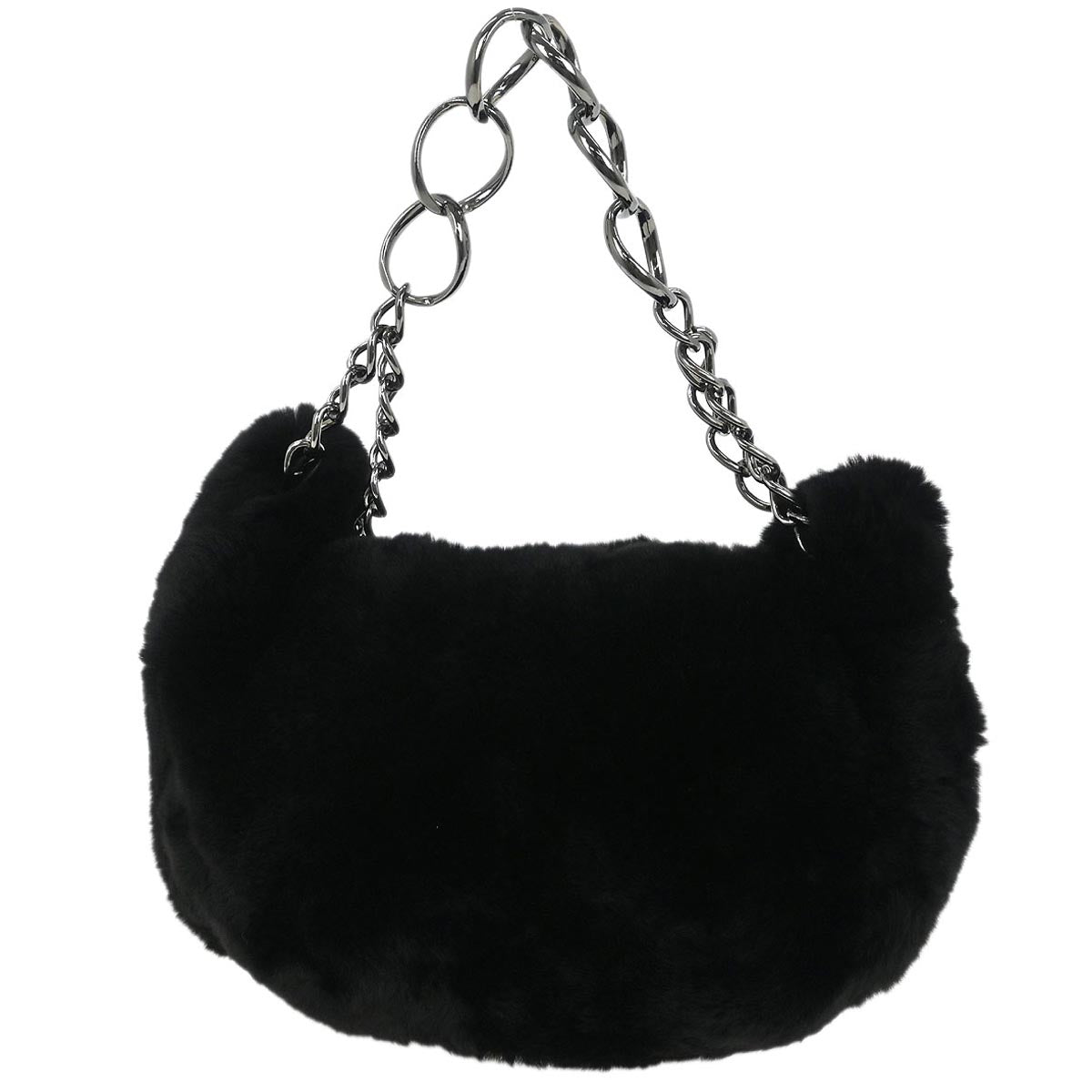 Chanel * 2002-2003 Black Fur Handbag
