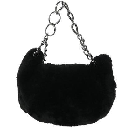 Chanel * 2002-2003 Black Fur Handbag