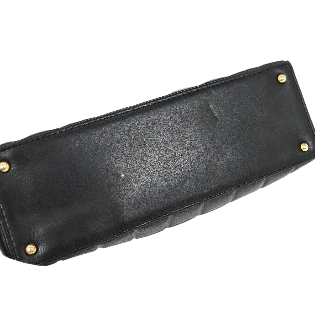 Chanel 2002-2003 Black Lambskin Choco Bar Tote Bag