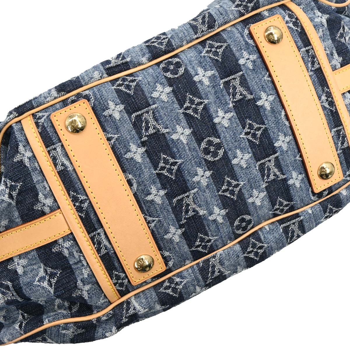 Louis Vuitton Blue Monogram Denim Cabas Raye GM 2way Shoulder Tote M95336