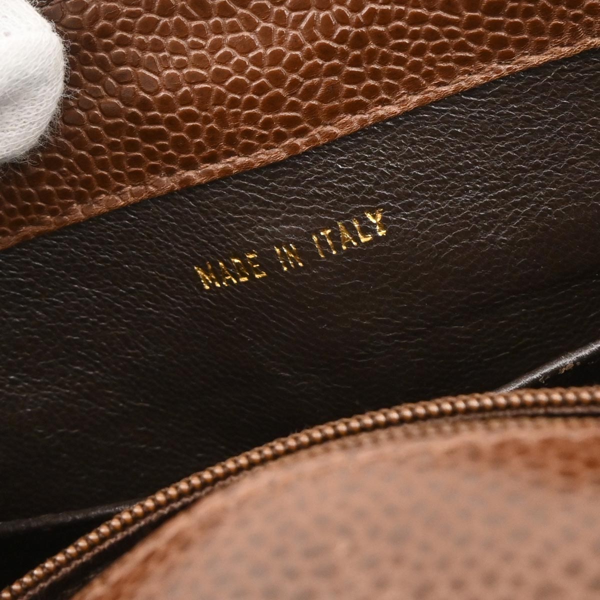 Chanel 1996-1997 Brown Caviar Shoulder Bag