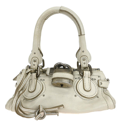 Chloe White Paddington Mini Handbag