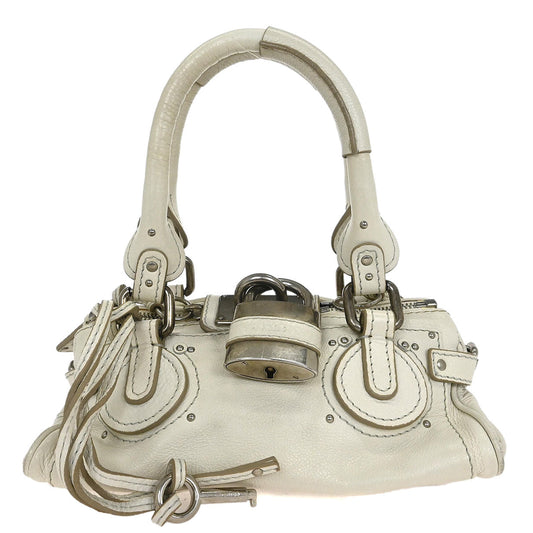 Chloe White Paddington Mini Handbag