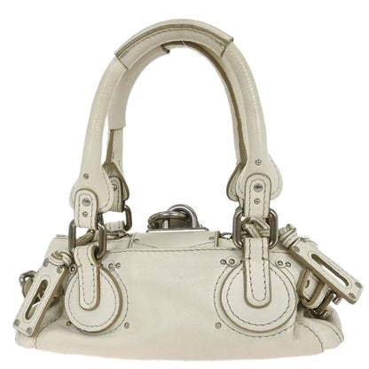 Chloe White Paddington Mini Handbag