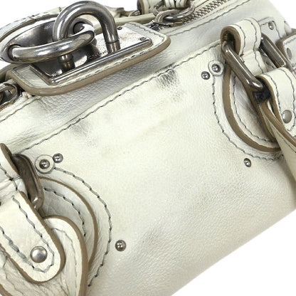 Chloe White Paddington Mini Handbag