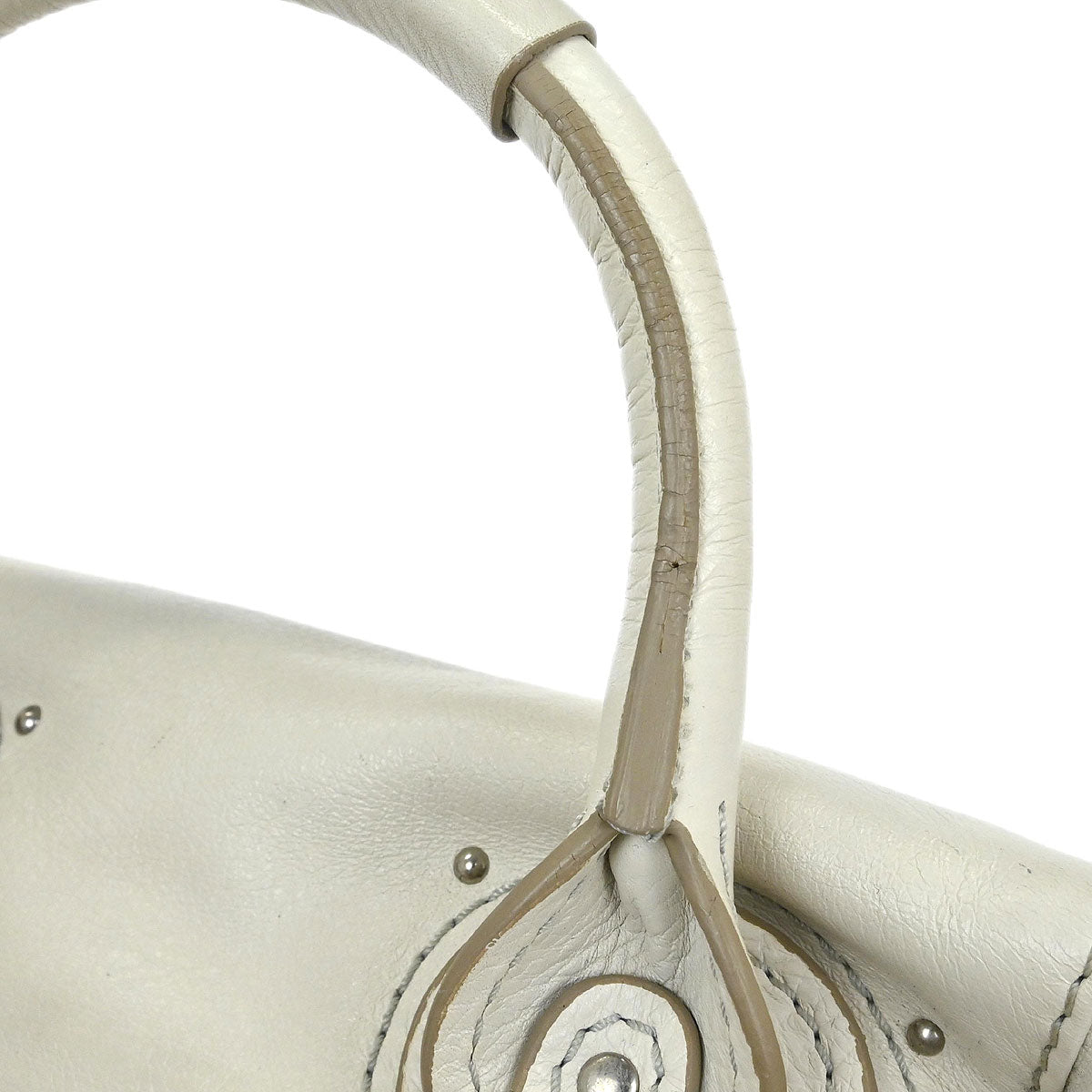 Chloe White Paddington Mini Handbag