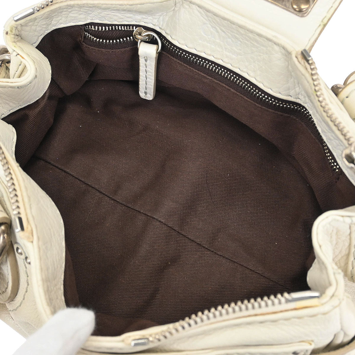 Chloe White Paddington Mini Handbag