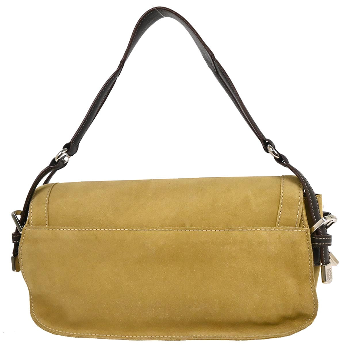 Loewe Beige Suede Shoulder Bag
