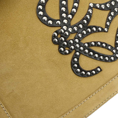Loewe Beige Suede Shoulder Bag