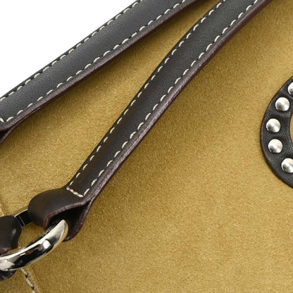 Loewe Beige Suede Shoulder Bag