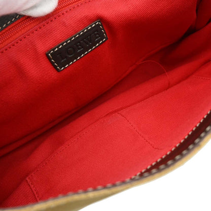 Loewe Beige Suede Shoulder Bag