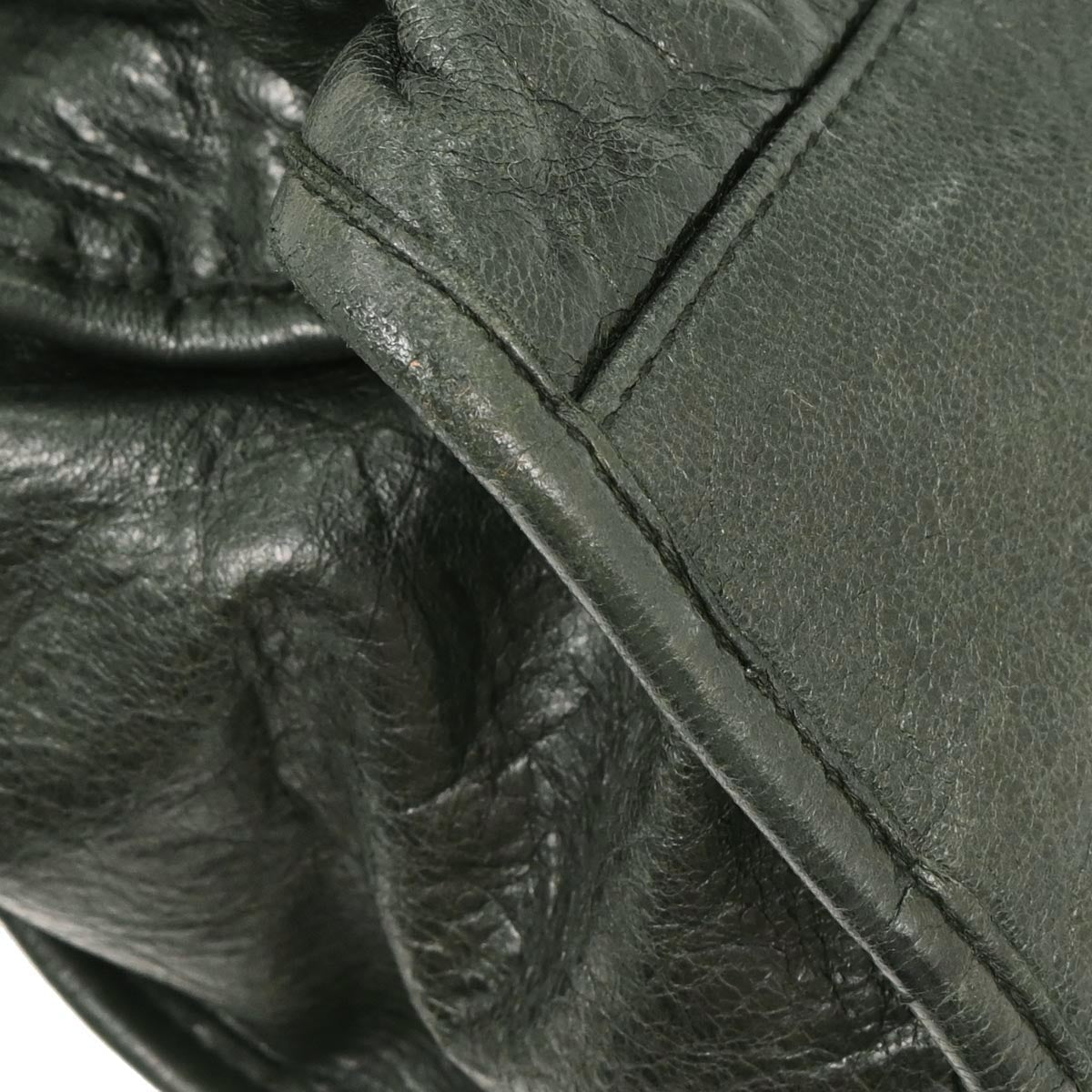 Balenciaga Dark Green Calfskin City Medium Handbag