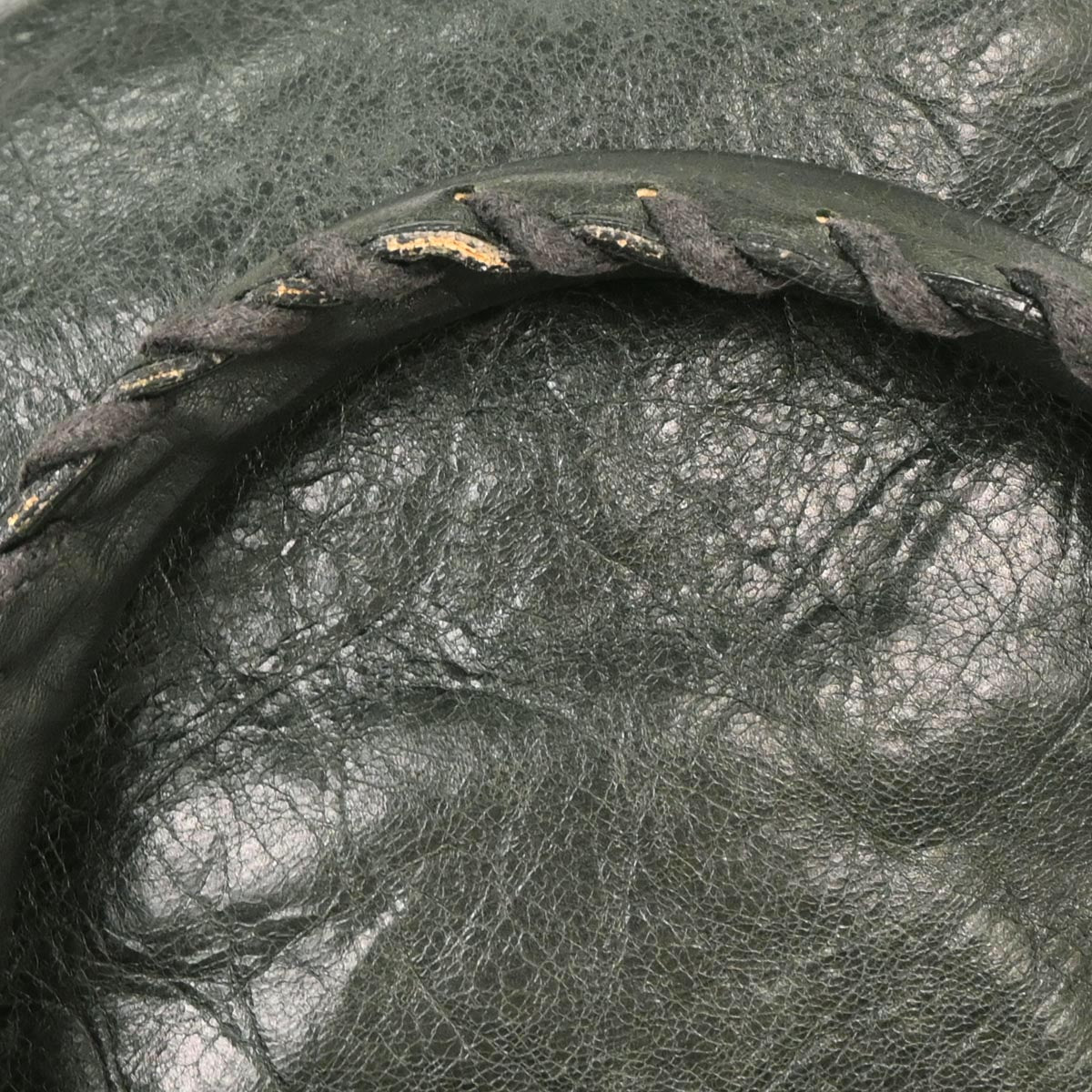 Balenciaga Dark Green Calfskin City Medium Handbag