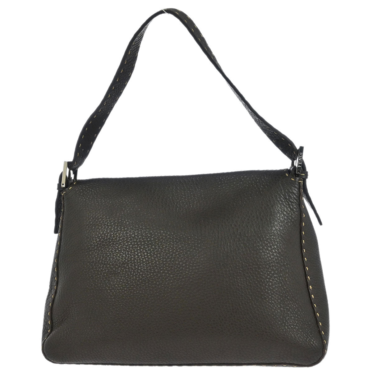 Fendi Brown Leather Mamma Baguette Handbag