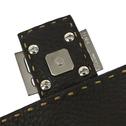 Fendi Brown Leather Mamma Baguette Handbag