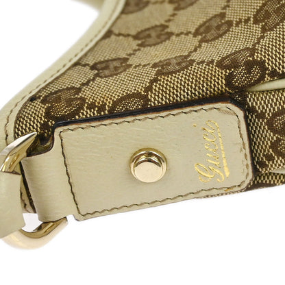 Gucci Beige Canvas GG Abbey D Ring Handbag