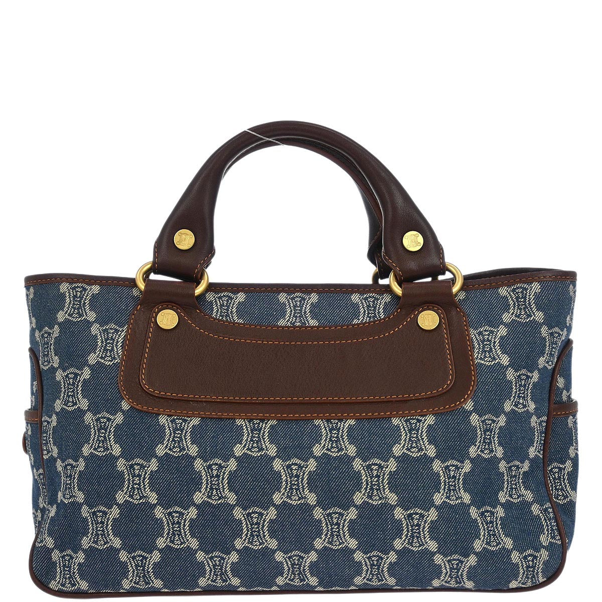 Celine * Blue Denim Macadam Boogie Handbag