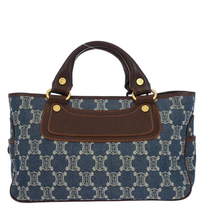 Celine * Blue Denim Macadam Boogie Handbag