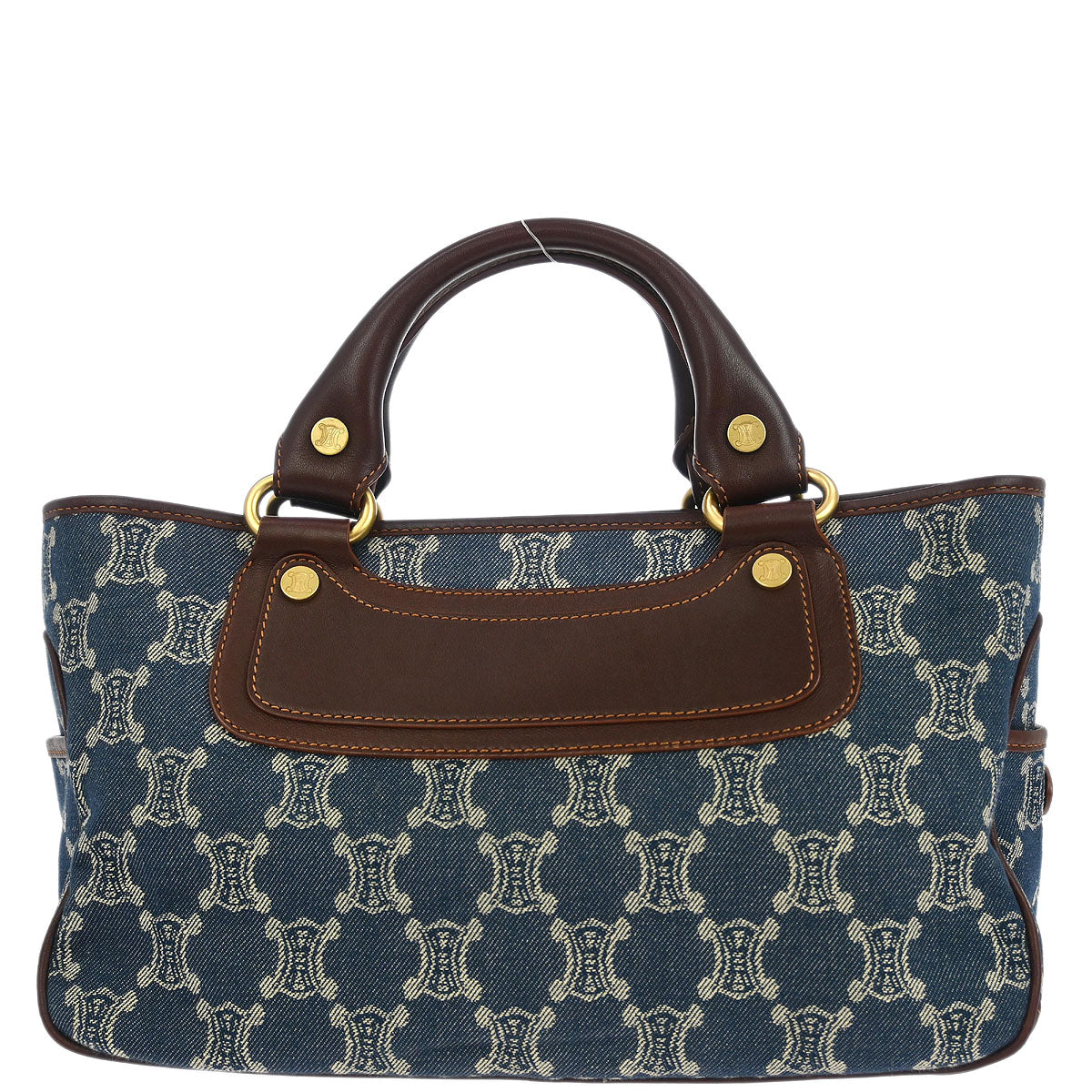 Celine * Blue Denim Macadam Boogie Handbag