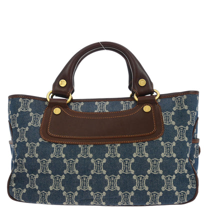 Celine * Blue Denim Macadam Boogie Handbag