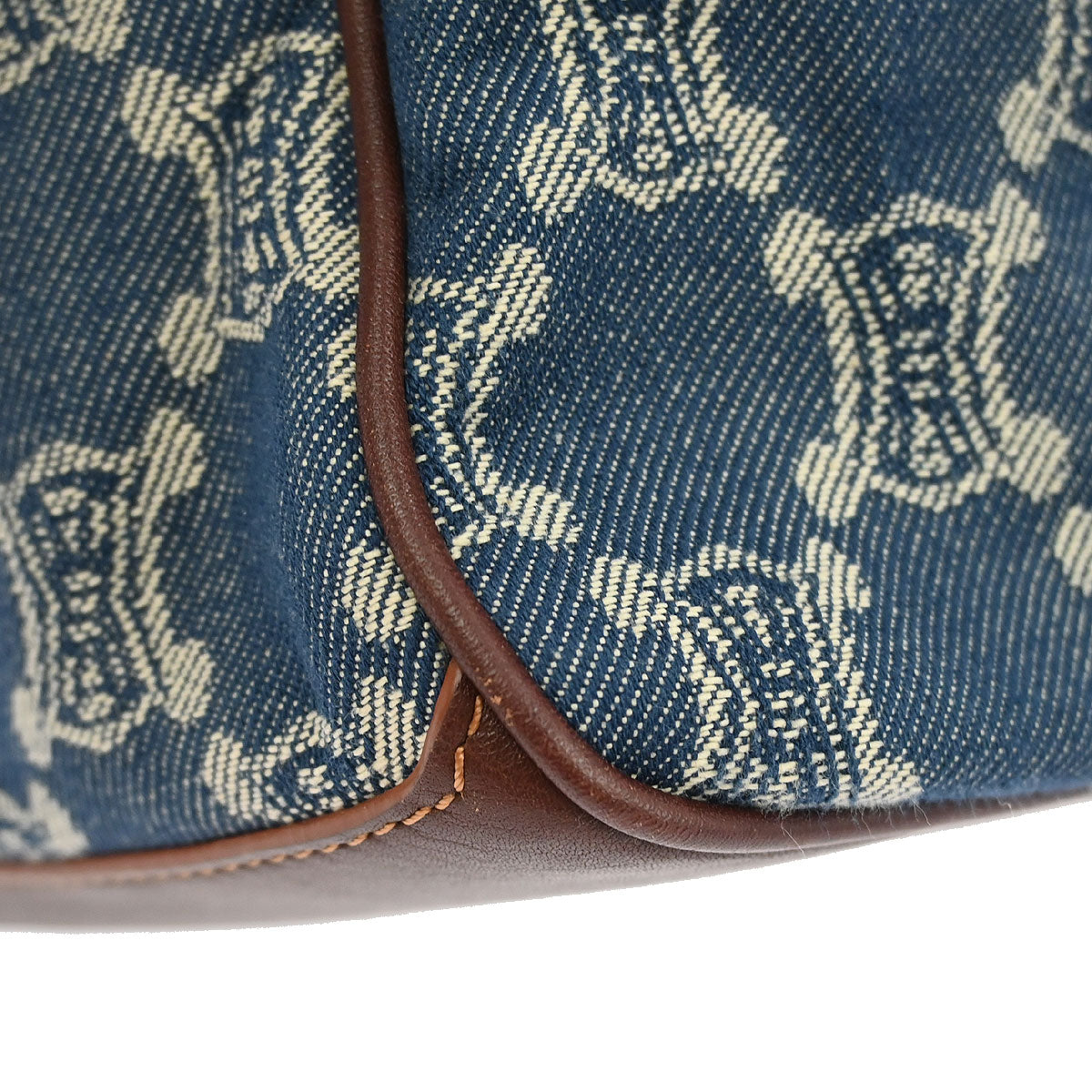 Celine * Blue Denim Macadam Boogie Handbag
