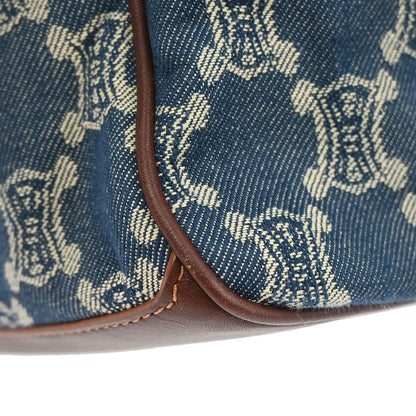 Celine * Blue Denim Macadam Boogie Handbag