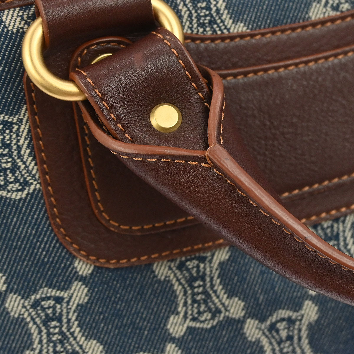 Celine * Blue Denim Macadam Boogie Handbag