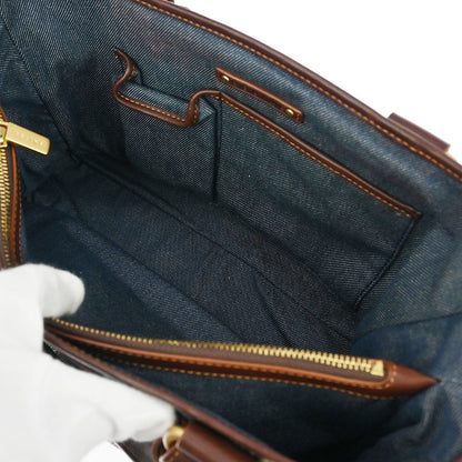 Celine * Blue Denim Macadam Boogie Handbag