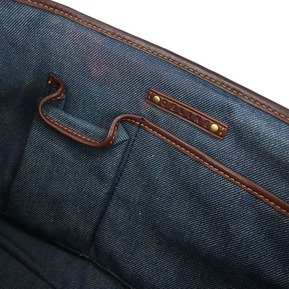 Celine * Blue Denim Macadam Boogie Handbag