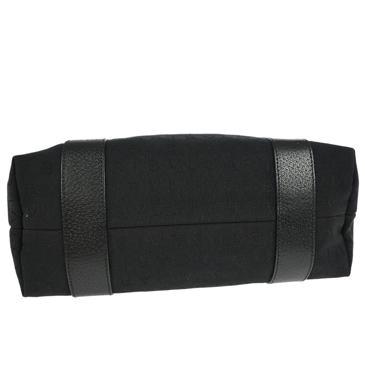 Bvlgari Black Canvas Logomania Tote Handbag