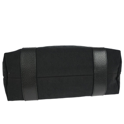 Bvlgari Black Canvas Logomania Tote Handbag