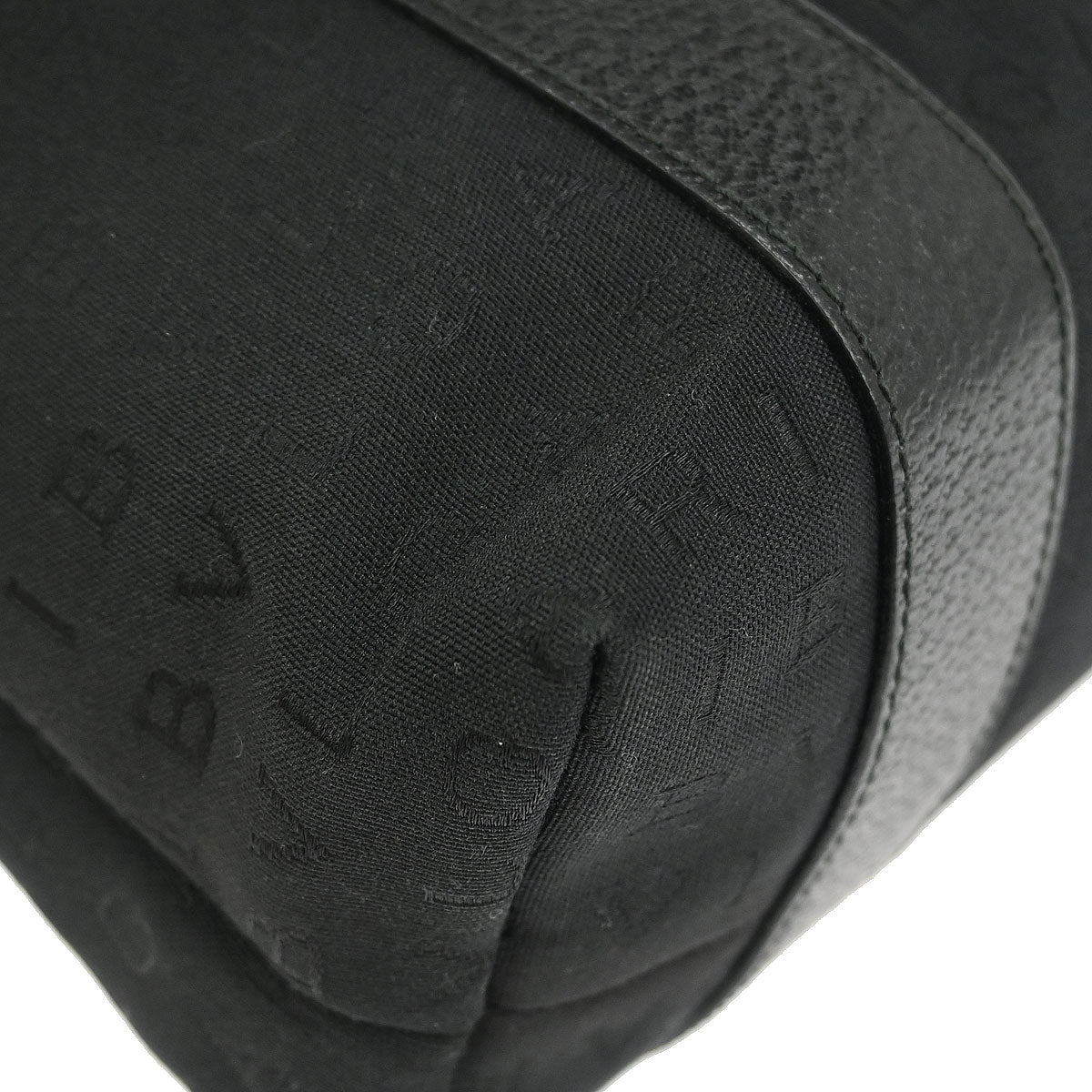 Bvlgari Black Canvas Logomania Tote Handbag