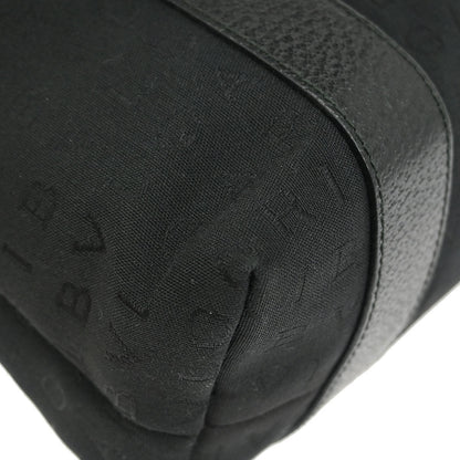 Bvlgari Black Canvas Logomania Tote Handbag