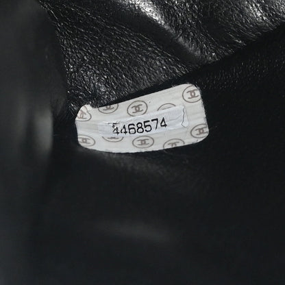 Chanel 1996-1997 Black Lambskin Double Sided Flap Shoulder Bag