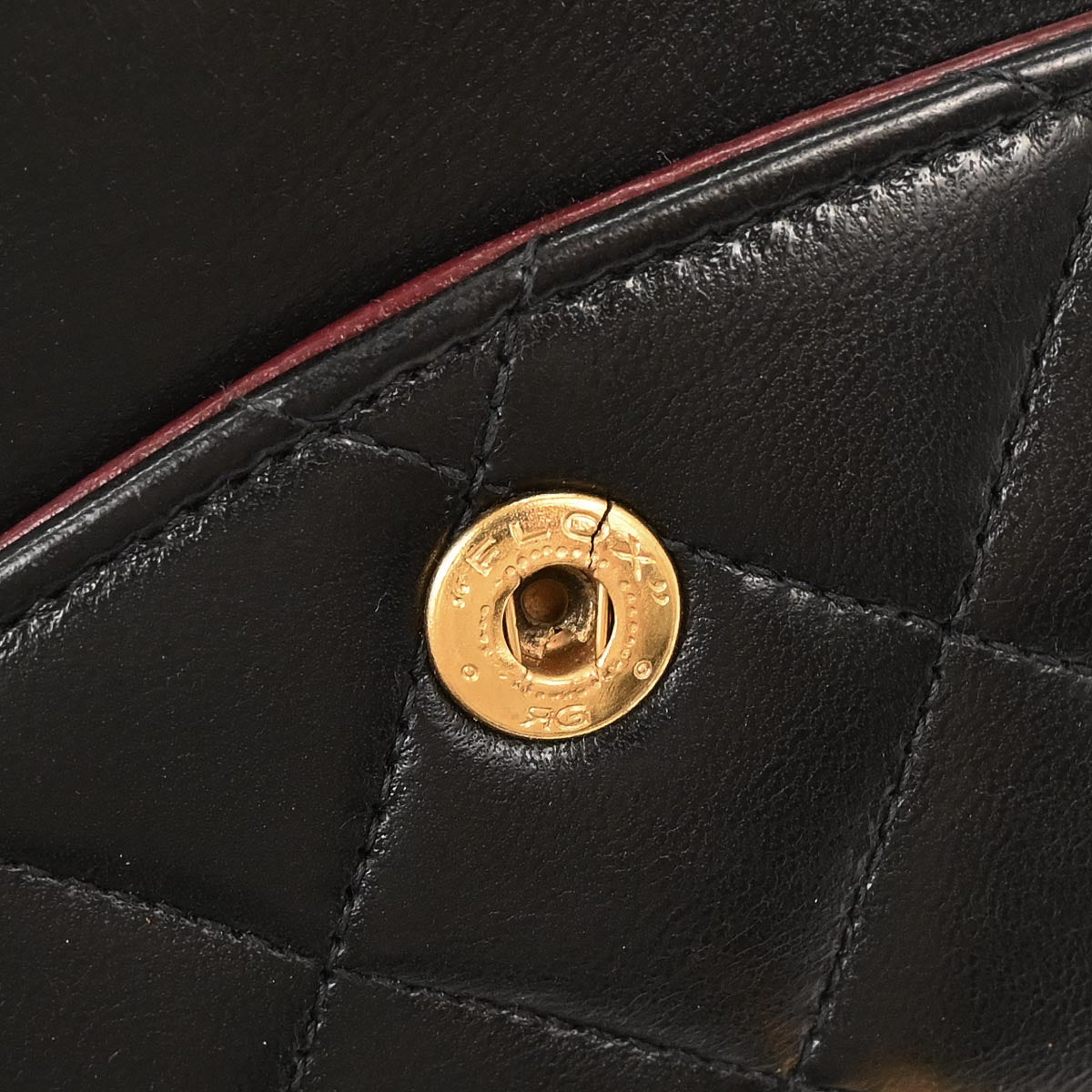 Chanel 1994-1996 Black Lambskin Medium Classic Double Flap Shoulder Bag