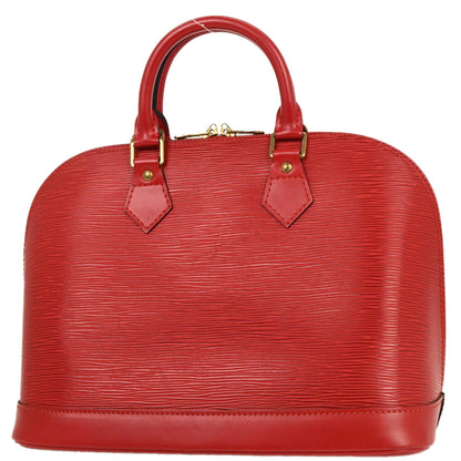 Louis Vuitton Red Epi Alma Handbag M52147