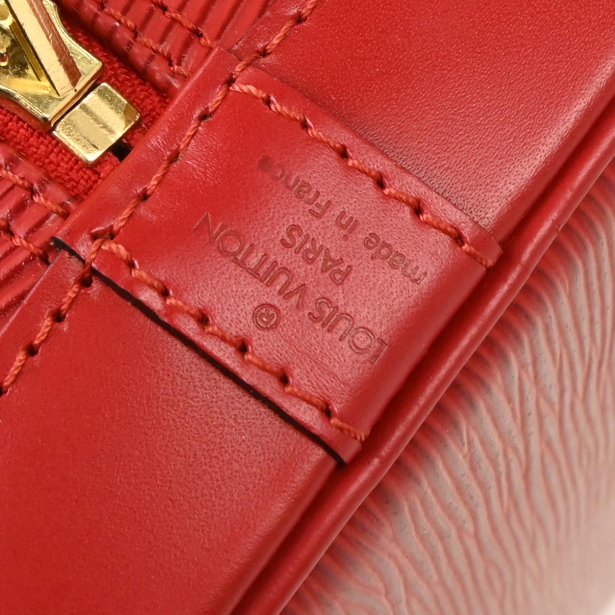 Louis Vuitton Red Epi Alma Handbag M52147
