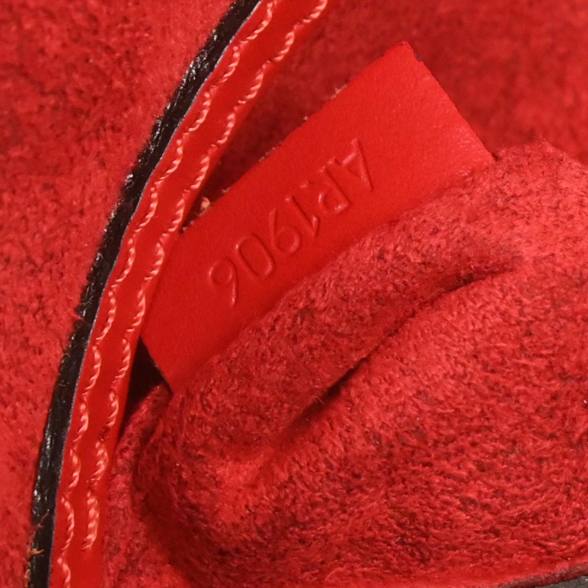 Louis Vuitton Red Epi Alma Handbag M52147