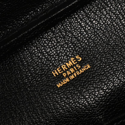 Hermes Black Box Calf Plume 32 Handbag