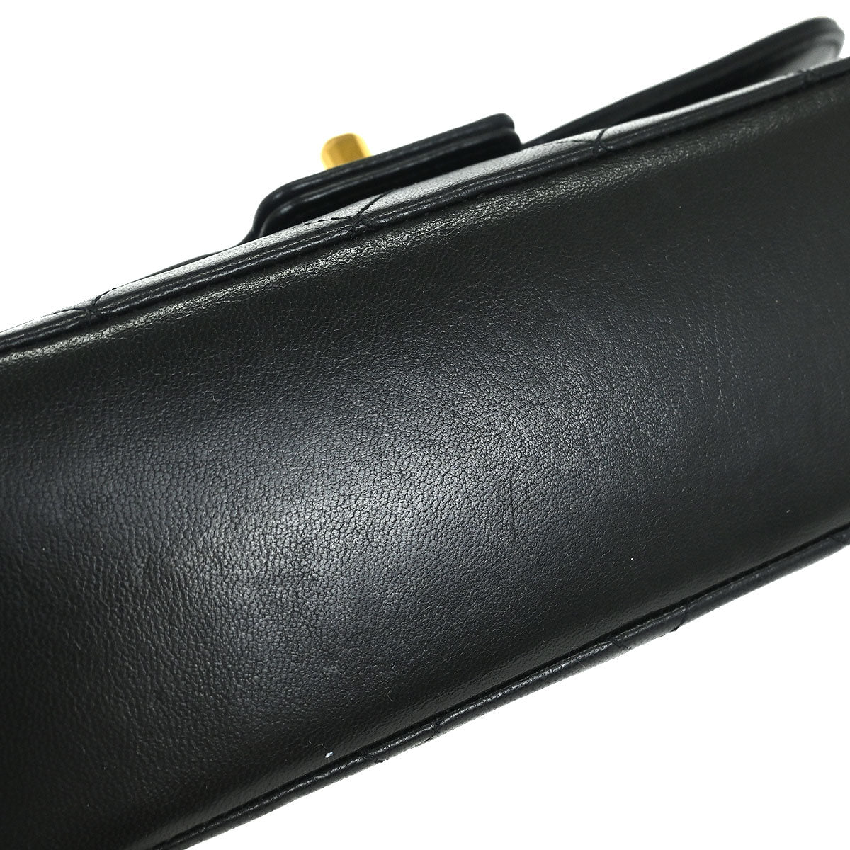 Chanel 1989-1991 Black Lambskin Shoulder Bag