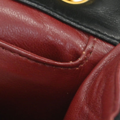 Chanel 1989-1991 Black Lambskin Shoulder Bag